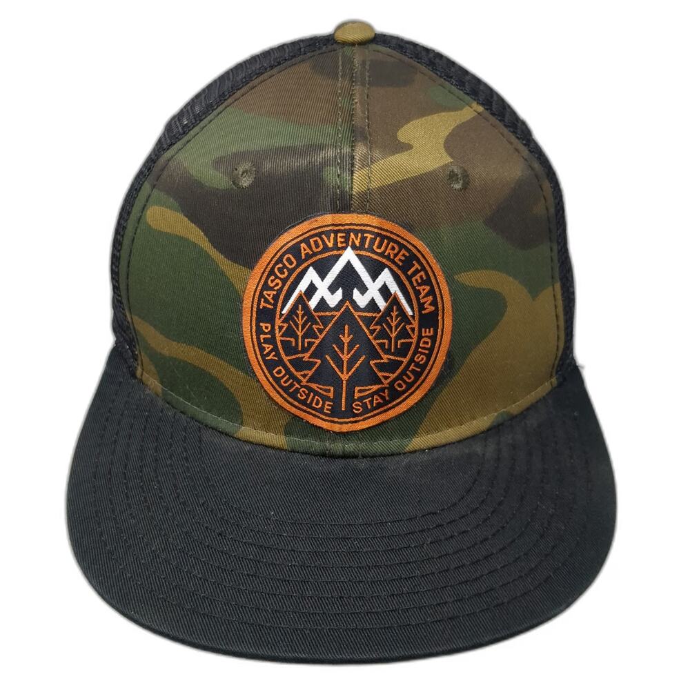 Otto Trucker Hat Green One Size Camo Mesh Back Mountain Patch Play Outside